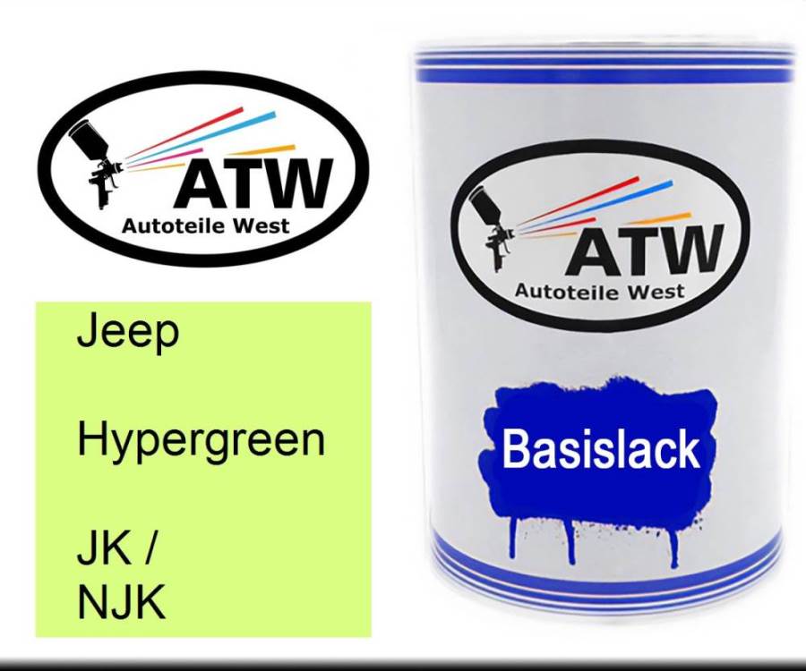 Jeep, Hypergreen, JK / NJK: 500ml Lackdose, von ATW Autoteile West.